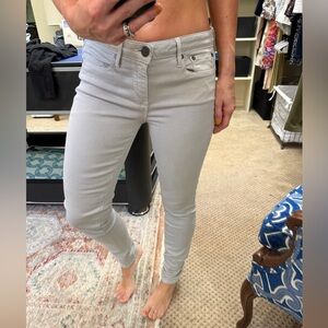 Vince light wash gray riley skinny jeans